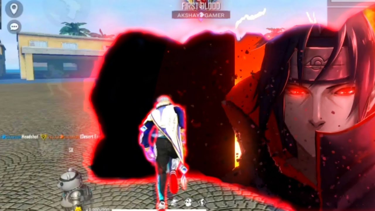 NEW NARUTO GLOO WALL EDIT FREE FIRE X NARUTO AKSHAY GAMER YouTube