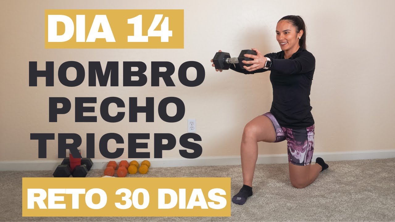 Hombro, Pecho y Triceps | Rutina tren superior EN CASA - YouTube