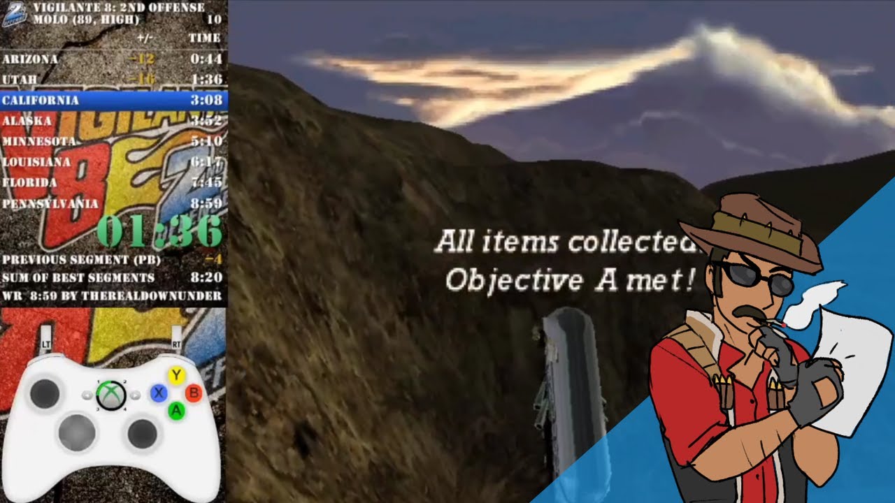 Speedrun Commentary: Vigilante 8 2nd Offense - Molo