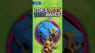 TOP 5 BEST TH12 BASES 😍 (War/Trophy/Farm) #th12 #th12base #clashofclans #clashbabe #cocbases #coc
