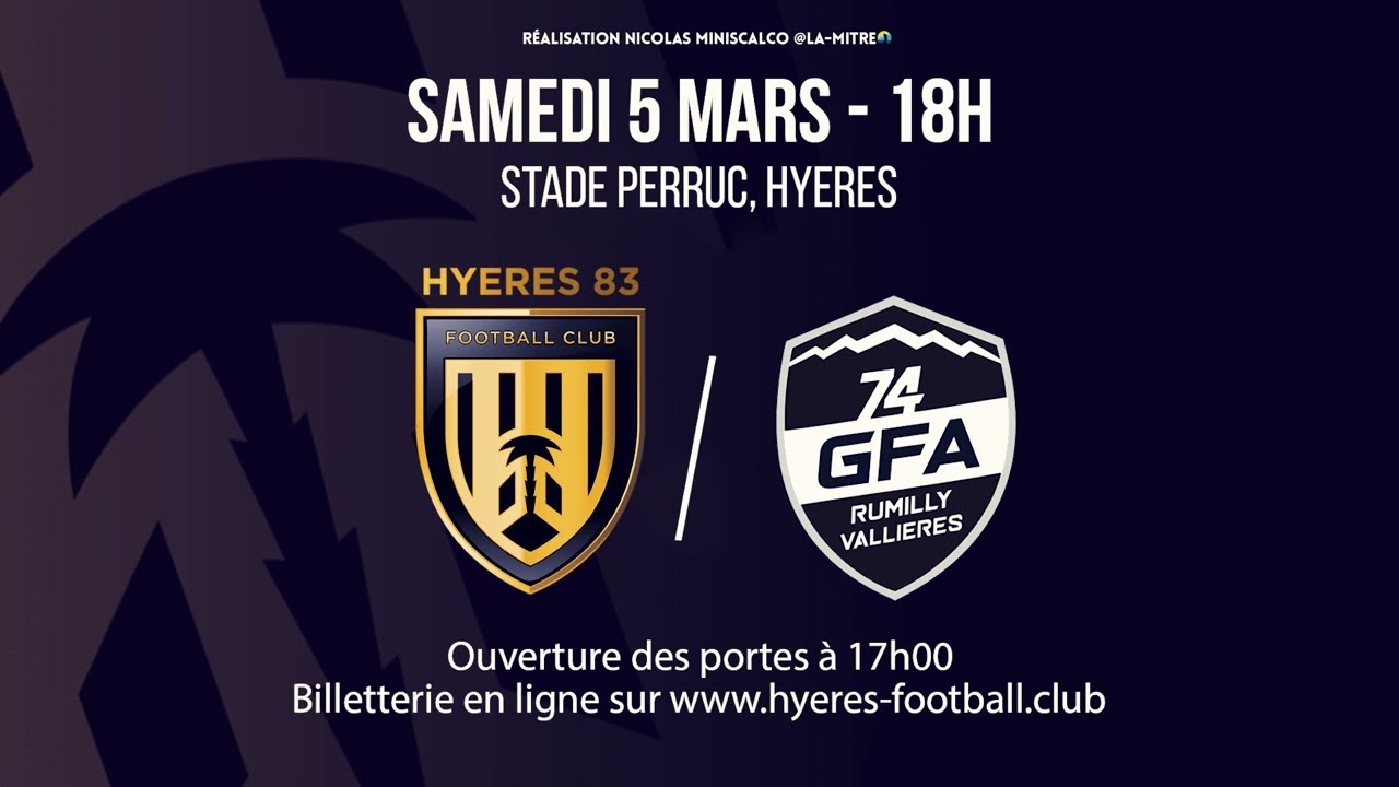 N2, J20 : Hyères 83 FC - Rumilly Vallières 74