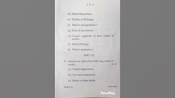 +3 2nd Semester Botany Question paper 2023 of Berhampur University Odisha # Dhiraj Sabha #👍