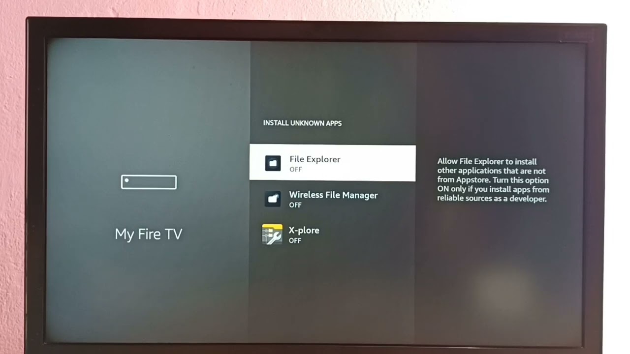Amazon Fire TV Stick | Allow & Deny Install Unknown Apps