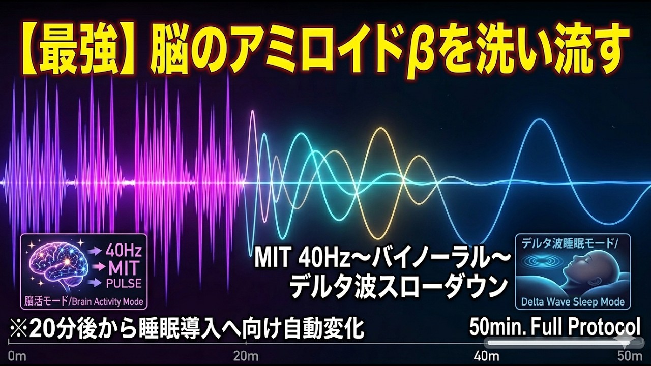 リアル40Hz】最高の熟睡と脳のエイジングケア｜「完全グラデーション