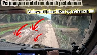 POV melewati jalan rusak❗️seberat ini perjuangan mengambil muatan #drivingview #sibasurya 