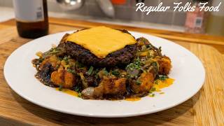 Smothered Patty Melt Plate