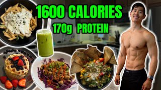 FULL DAY OF EATING 1600 CALORIES | HIGH PROTEIN MEALS FOR FAT LOSS DIET