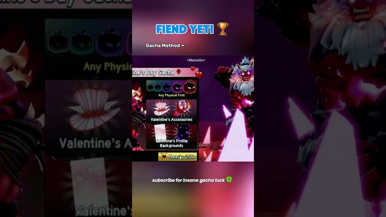 The NEW Mythical Fiend Yeti Mutation in Blox Fruits! 👹 (Valentine's Update)