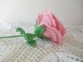 Большая роза Часть 4 Rose Crochet Part 4