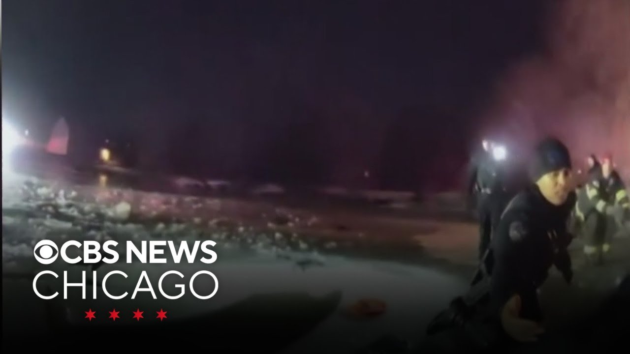Police officers rescue three people from icy pond in Glendale Heights ...