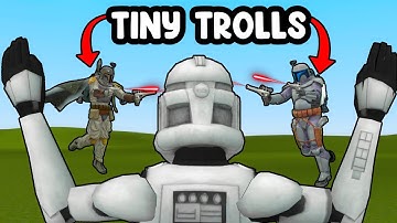 Tiny Bounty Hunters Cause Chaos To Entire Server - Gmod Star Wars RP Admin Trolling