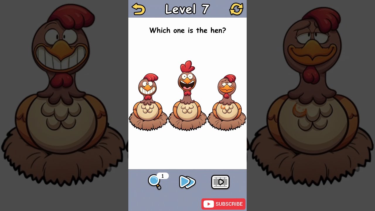 Brain Crack - Level 7 Which One Is The Hen Answer