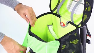 Wie befestige ich das Neon Pull-Over am Schulranzen-Modell CLOUD richtig