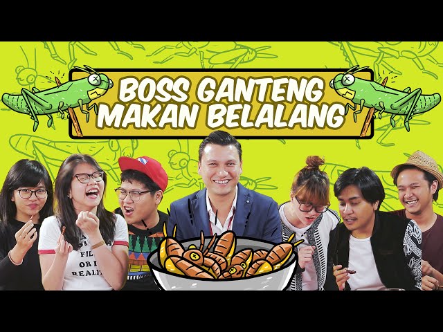 Boss Ganteng Doyan Makan Belalang! class=