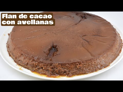 Dulce Éxtasis: Flan de Cacao con Avellanas
