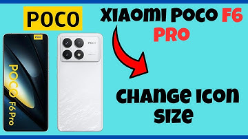 Change icon size || Icon size settings || How to change icon size Xiaomi Poco F6 Pro