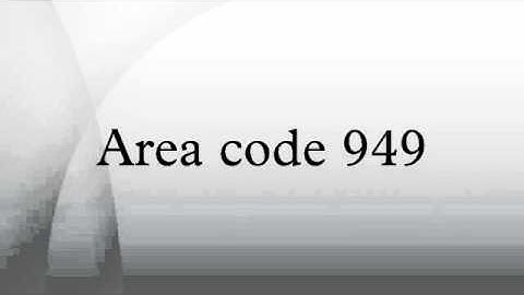 Area code 949