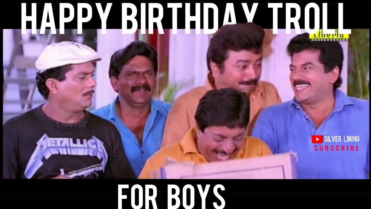    Birthday troll for boys  malayalam troll 