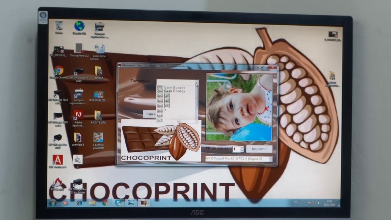 APLICATIVO CHOCOPRINT (SOFTWARE PARA WINDOWS)