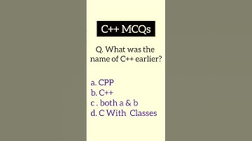 C++ MCQ #previousyearquestions  #shorts
