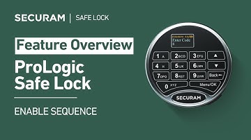 How to Set Up the Enable Sequence on SECURAM ProLogic Safe Lock