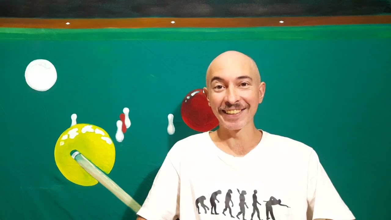 Striscio di calcio con sistema delle diagonali (lezioni di biliardo 43)