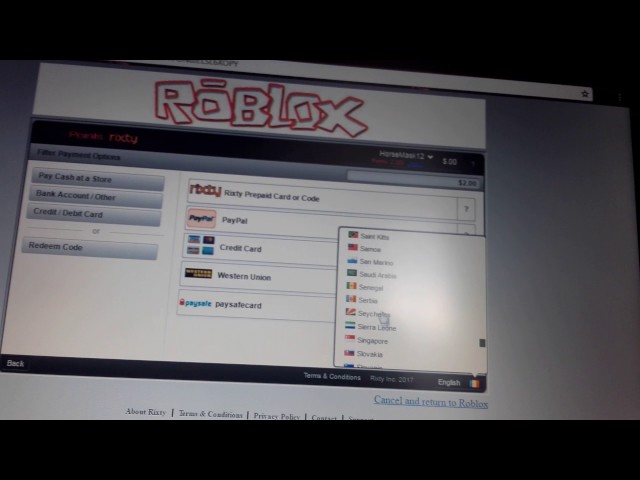 Did they remove the Rixty option? I can't buy robux with paysafecard now..  : r/roblox