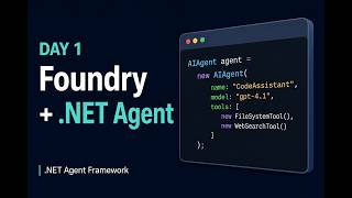 Build your first .NET AI agent with Microsoft Foundry