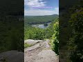 The view of Binney Pond from the lookout on Pratt Mountain About 9 miles from Mt Watatic trailhead