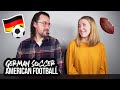 FIRST GERMAN SOCCER MATCH - HOW DOES IT COMPARE TO AMERICAN FOOTBALL?? (Unser erstes Fußballspiel)