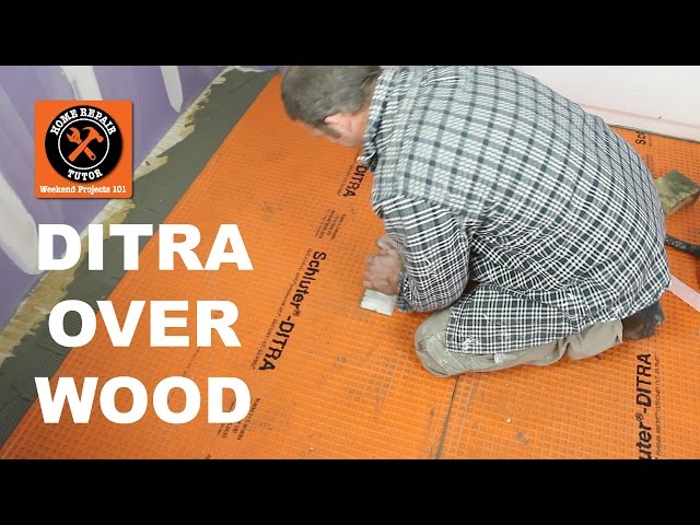 Install Ditra On A Wood Subfloor Stop Ed Tiles 17 Steps Install Ditra On A Wood Subfloor Stop Ed Tiles 17 Steps With Pictures