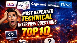 TCS ,Infosys,Wipro , Cognizant most repeated top 10 interview Questions with answers #tcs #infosys