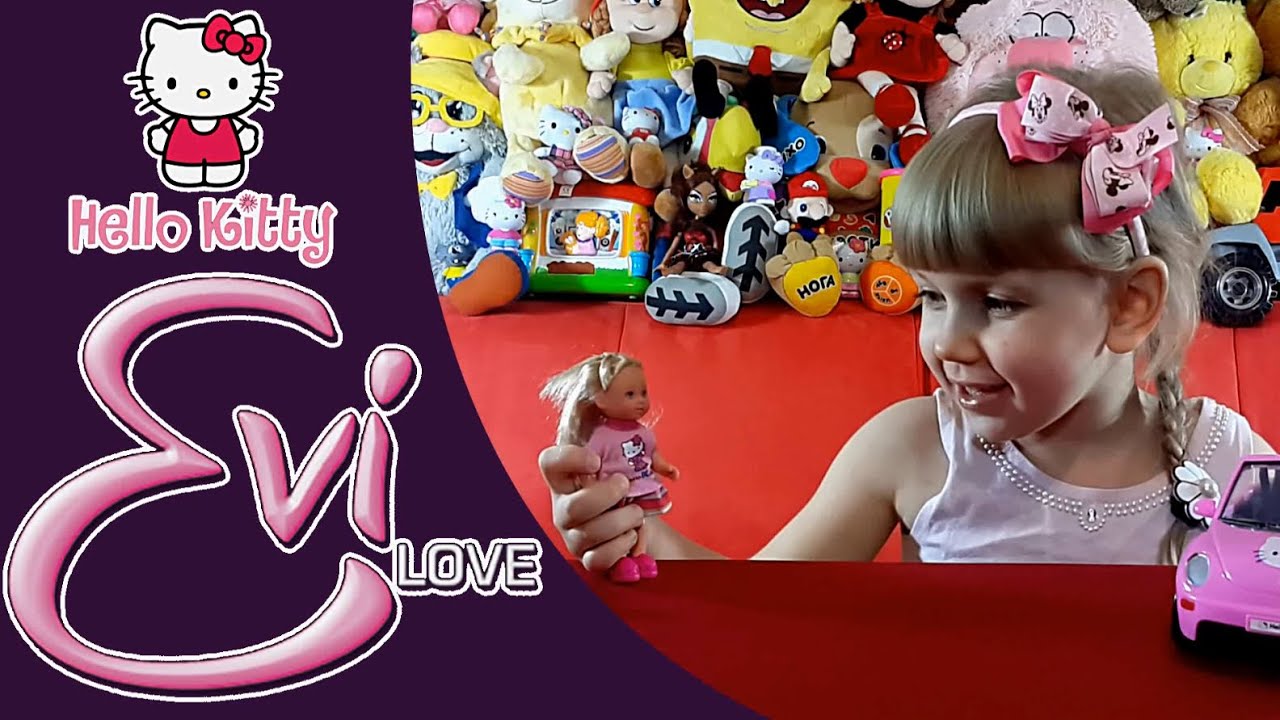 Кукла Еви Лав. Еви на машине с собачкой. Evi Love из серии Hello Kitty ...
