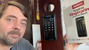 a locksmiths look at EleMake Keyless Fingerprint Smart Deadbolt How To Installation & Setup