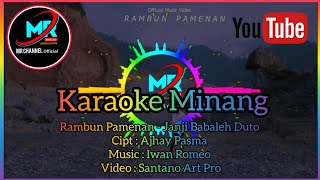 KARAOKE MINANG 2022 - Rambun Pamenan - Janji Babaleh Duto