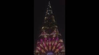 Burj Khalifa Light Show, World Tallest Building Dubai.. Must Watch Video