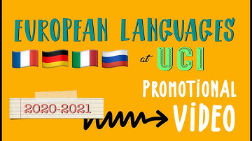 European Languages at UCI - Video Promotion