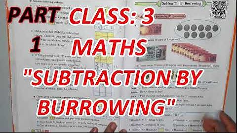 Class 3 | Maths | "Subtraction By Borrowing" | Part one | Text Book Explanation | Easy Explanation.