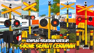 Semua Kereta Api Cepat Disini - Perlintasan Kereta Api Trainz Simulator Indonesia Eps 252