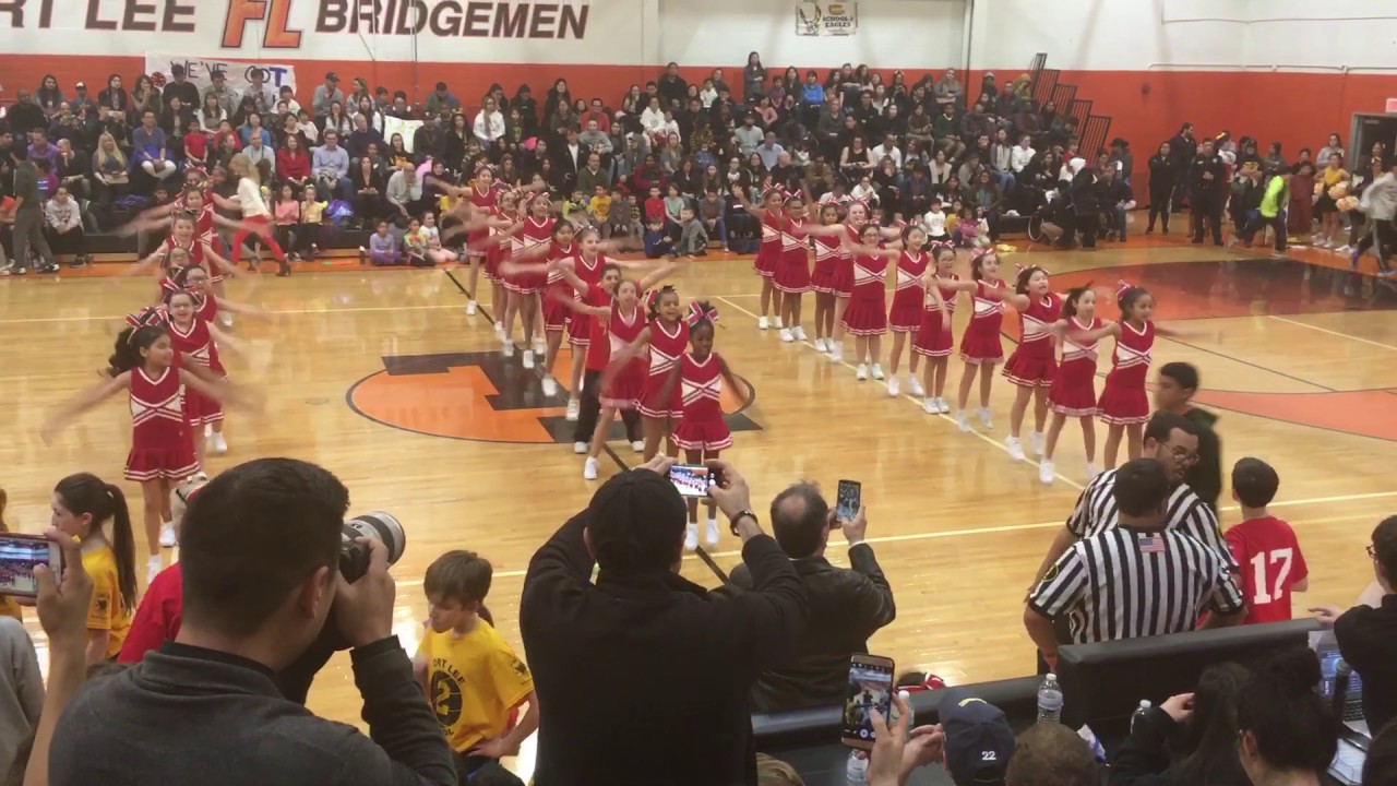 Fort lee school 1 quarter cheer 2017 YouTube