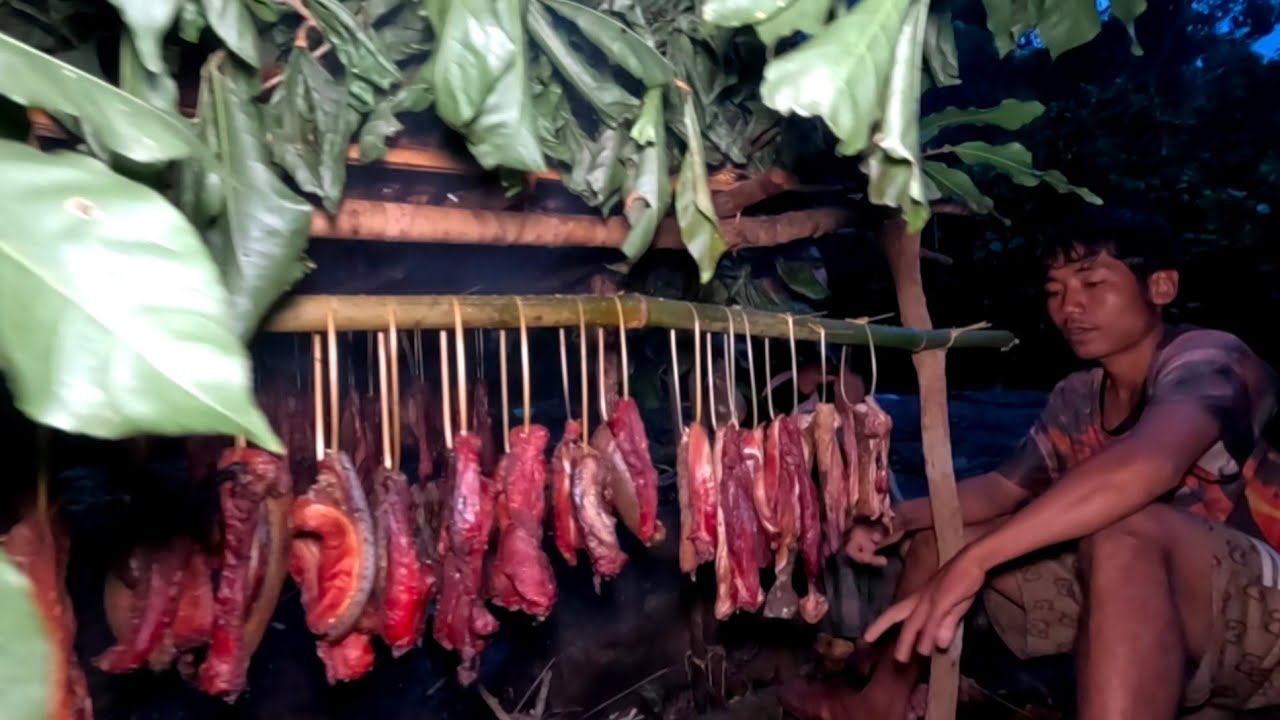 ເຮັດເນື້ອຢ່າງໃນປ່າ//ทำเนื้อย่างในป่า Dong Una