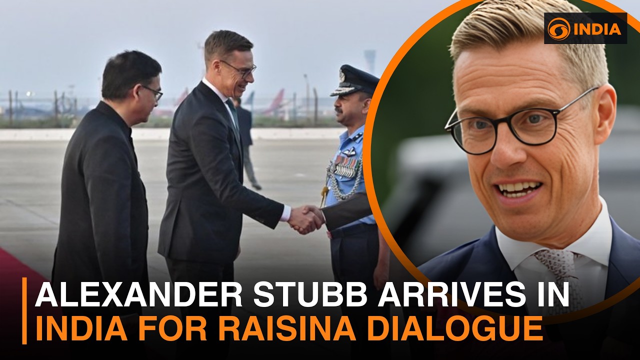 Alexander Stubb Arrives in India for Raisina Dialogue & more | DD India Live | 7:30 PM IST
