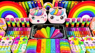 Mencampur Pelangi Unicorn 🦄🌈 Mixing Random With Piping Bags 🌈 ASMR