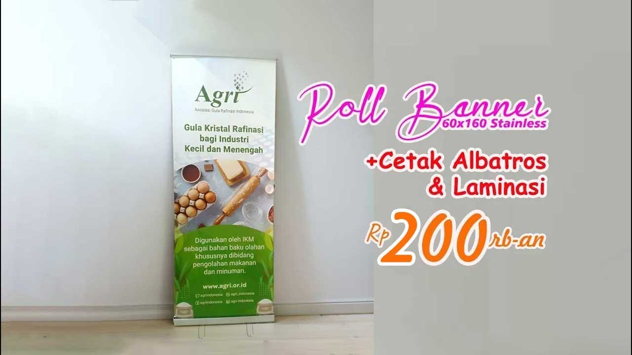 Roll Banner 60x160 Stand & Print 