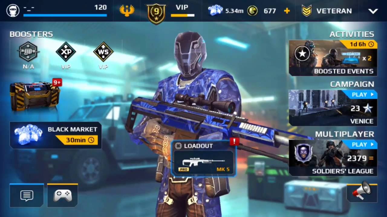 Modern Combat 5  IMP-S SNIPER GAMEPLAY