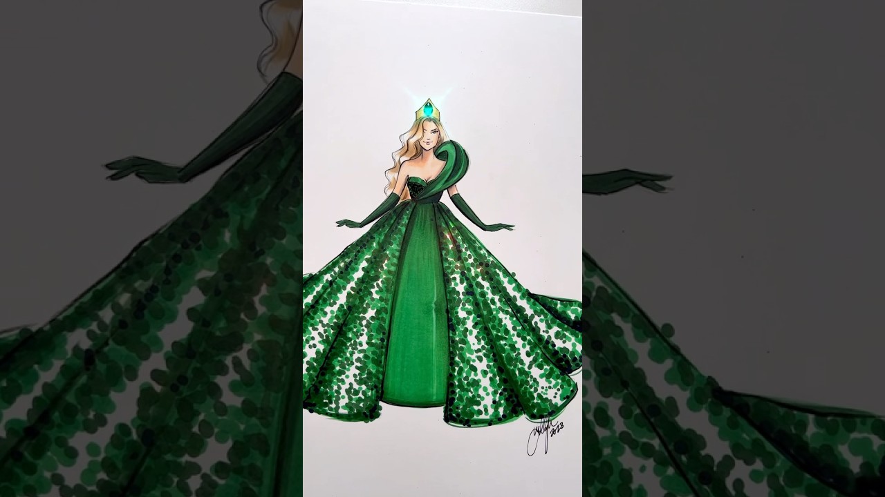 Happy Birthday, May babies! #birthstone #asmr #relaxing #emerald #illustration #copic #copicmarkers