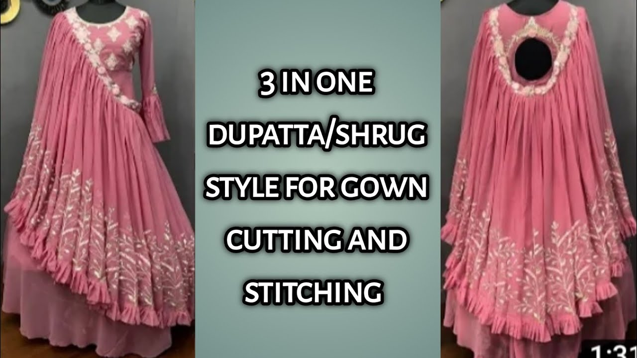 Buy Desirable Deep Wine Readymade Heavy Party Wear Gown With Dupatta | Gowns