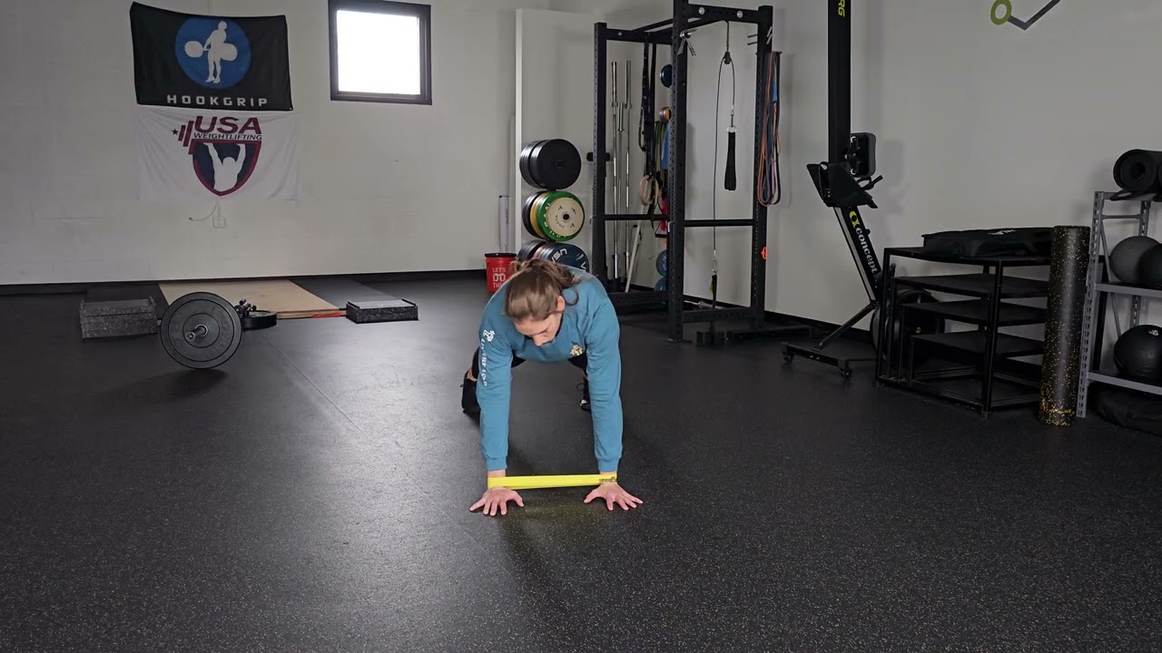Lateral Plank Walk w/miniband