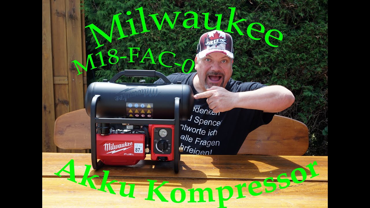 Milwaukee 4933472166 M18 FAC-0 Fuel Akku Kompressor 18 Volt ohne Akku oder  Ladegerät