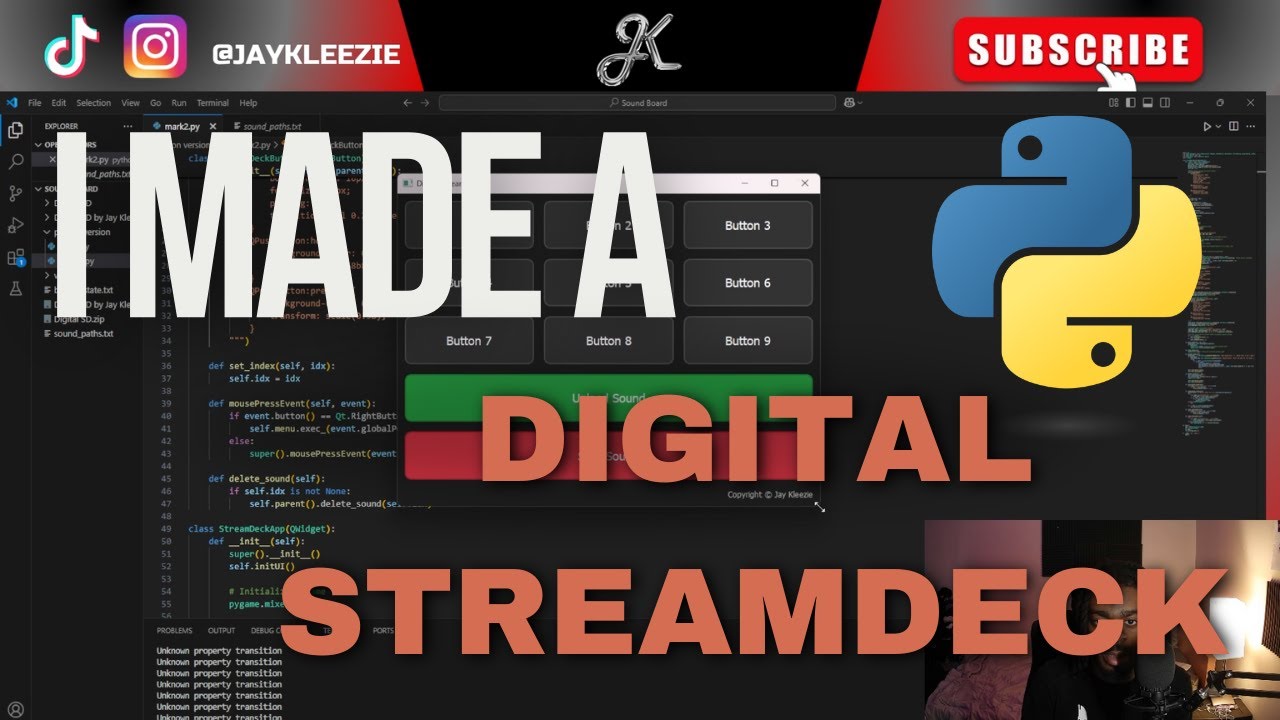 Make a Custom Soundboard/StreamDeck for FREE Using Python (Perfect for ...